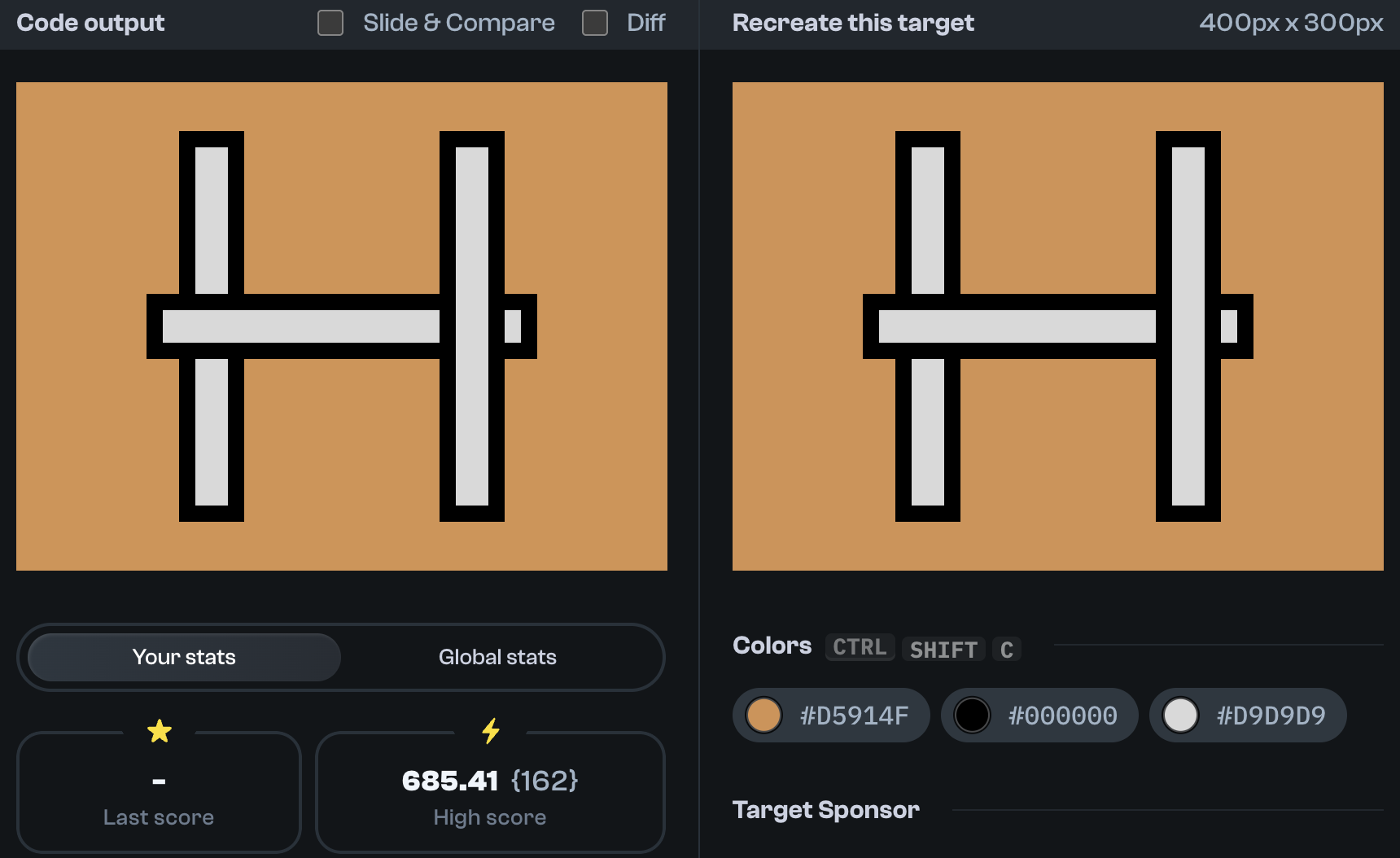 Target 118 comparison