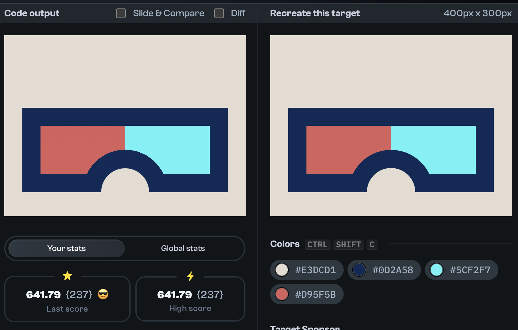 Target 119 comparison