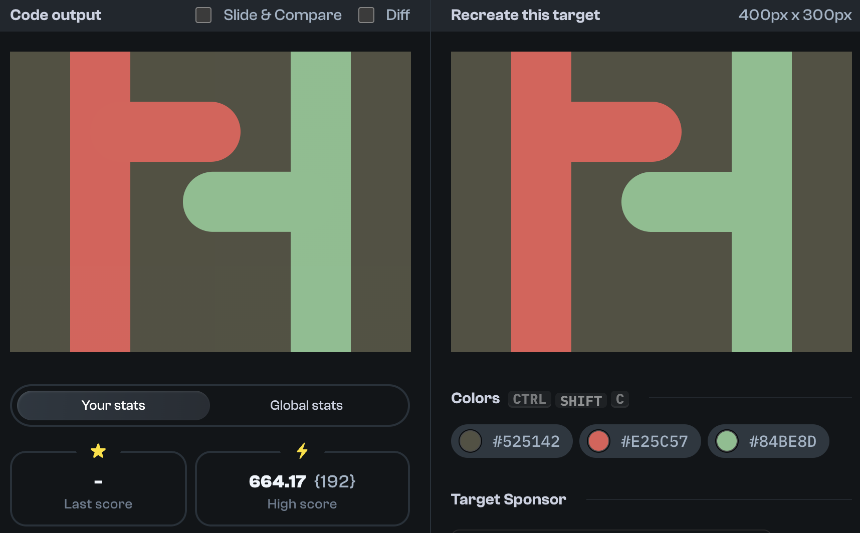 Target 122 comparison