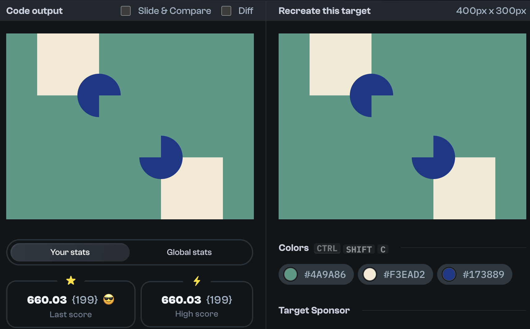 Target 126 comparison