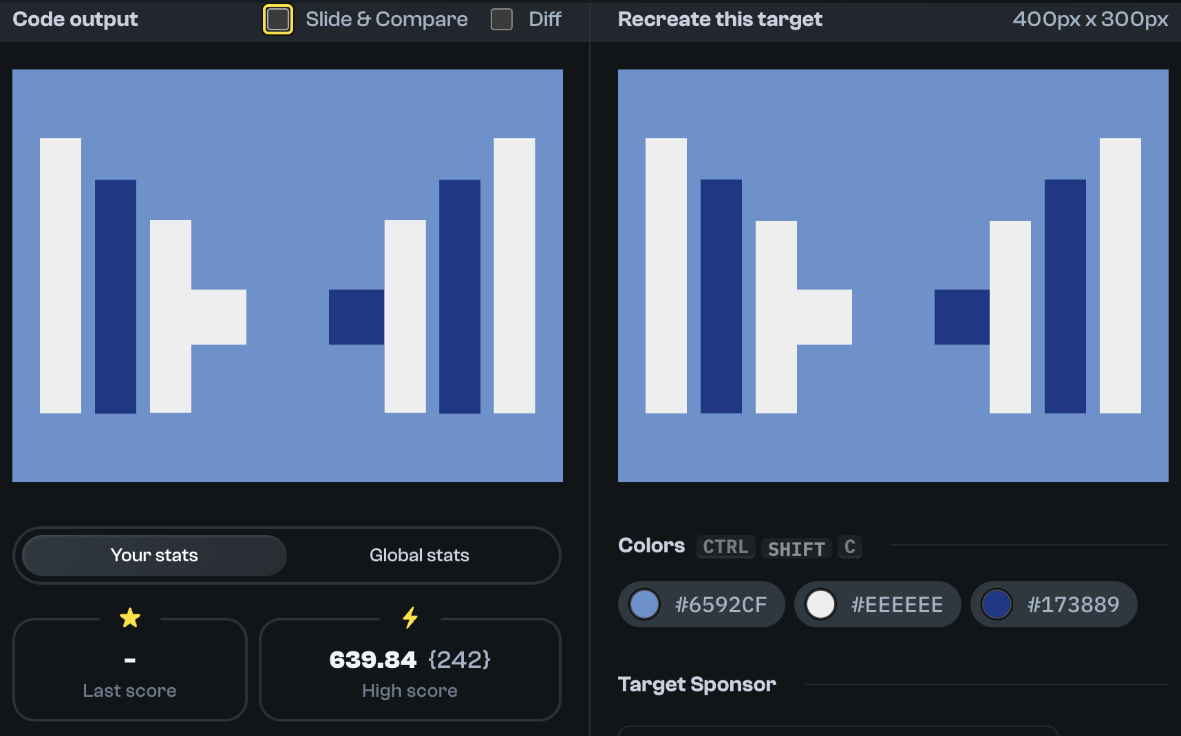 Target 133 comparison