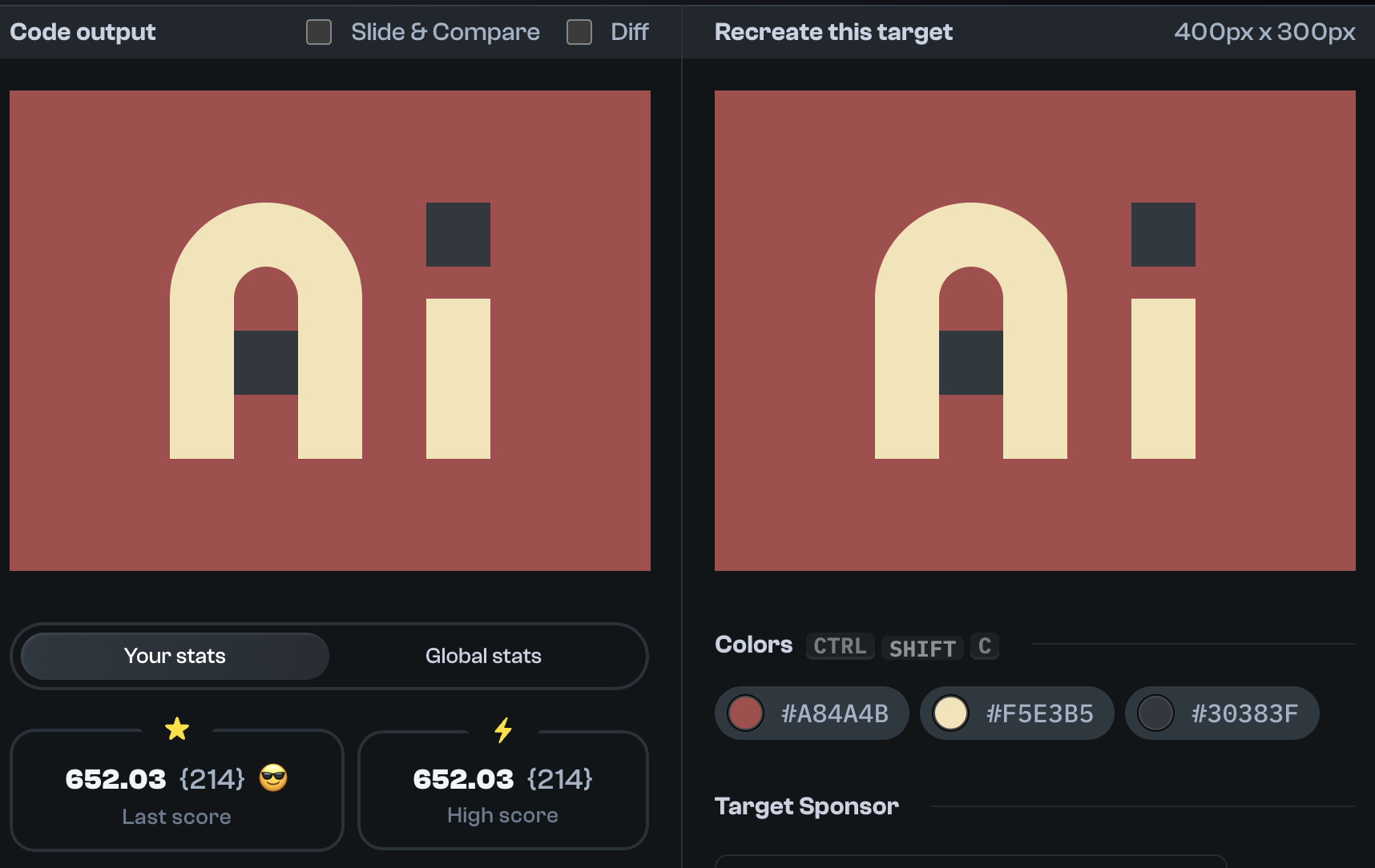 Target 146 comparison