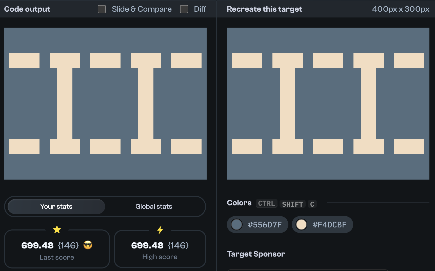 Target 151 comparison