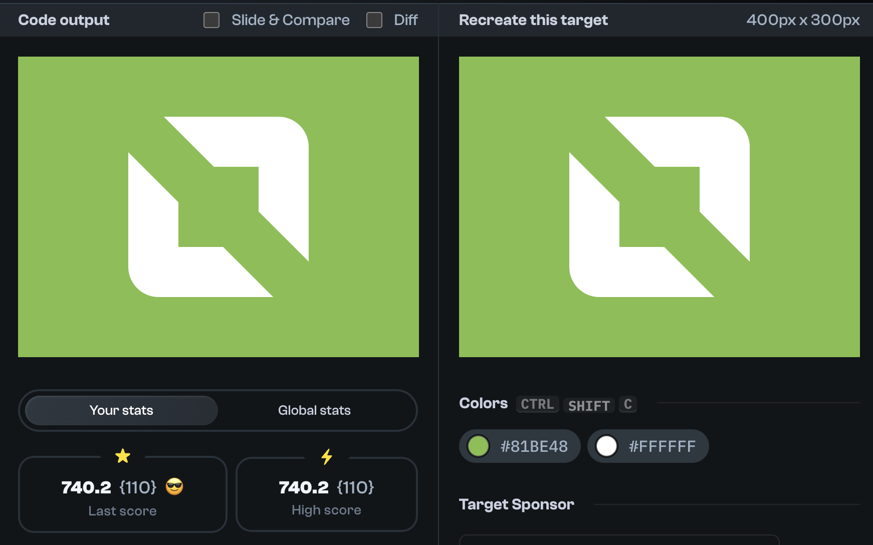 Target 169 comparison