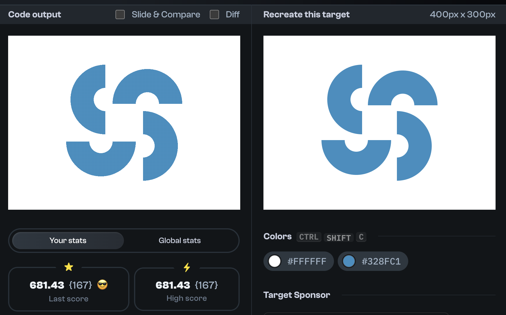 Target 176 comparison