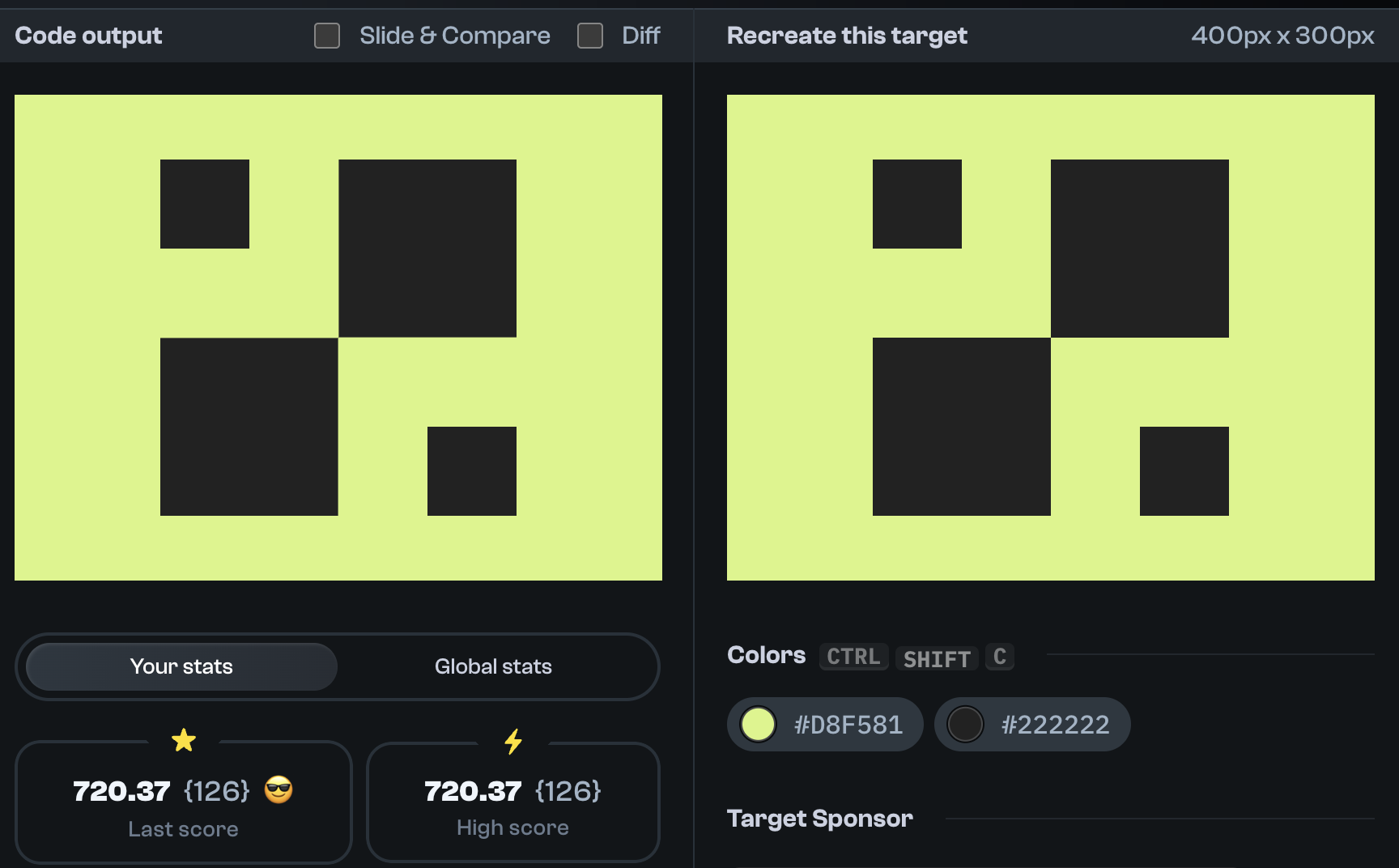 Target 177 comparison