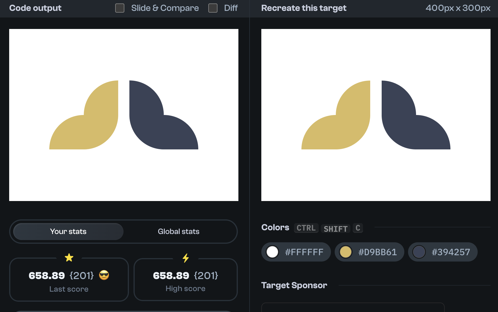 Target 182 comparison