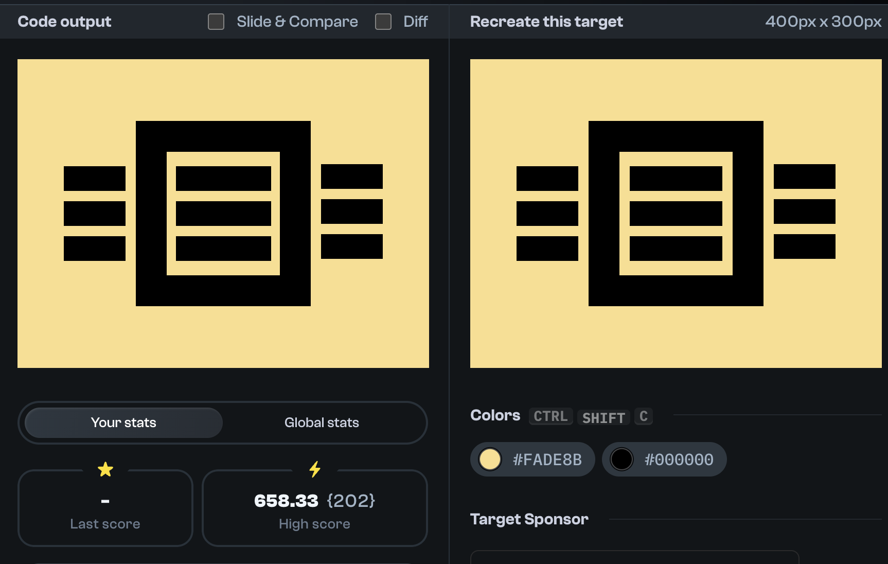 Target 183 comparison