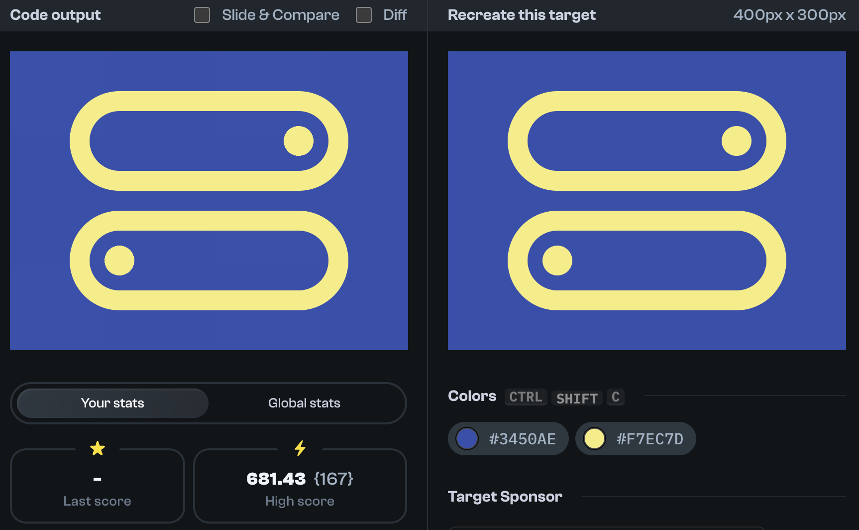 Target 186 comparison