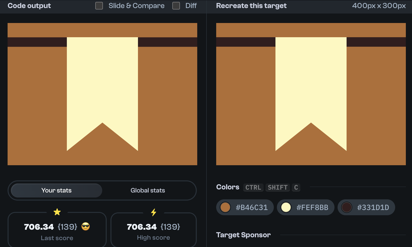 Target 194 comparison
