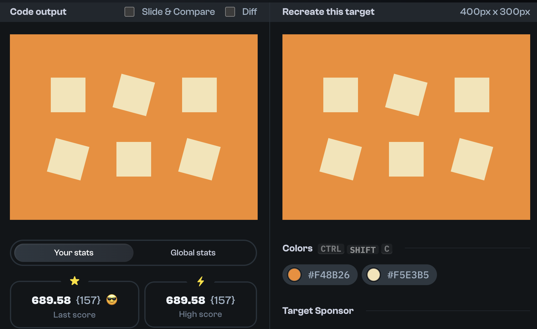 Target 196 comparison