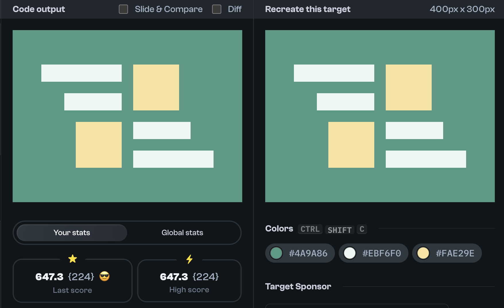 Target 202 comparison
