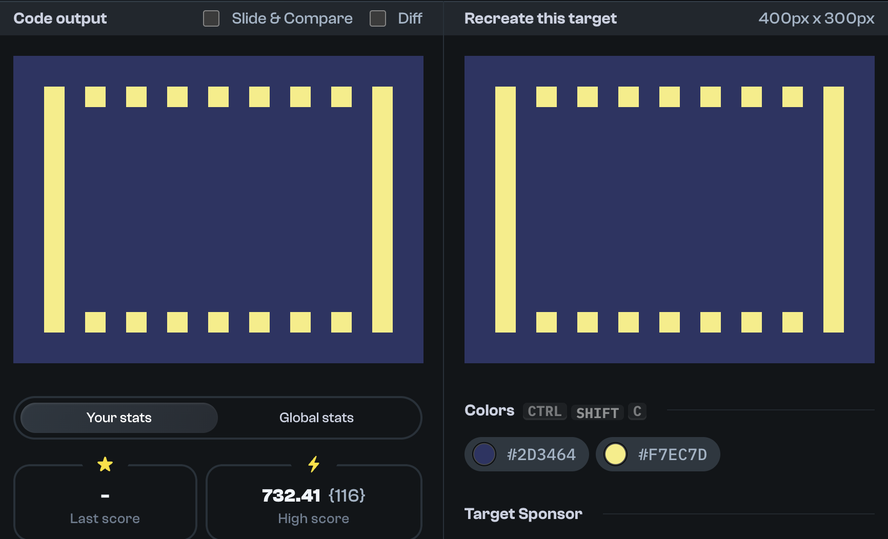 Target 203 comparison