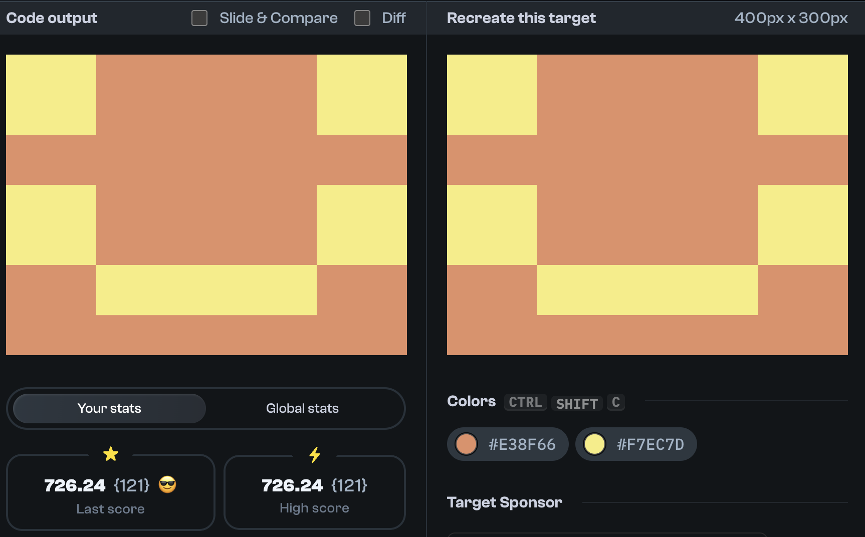Target 207 comparison