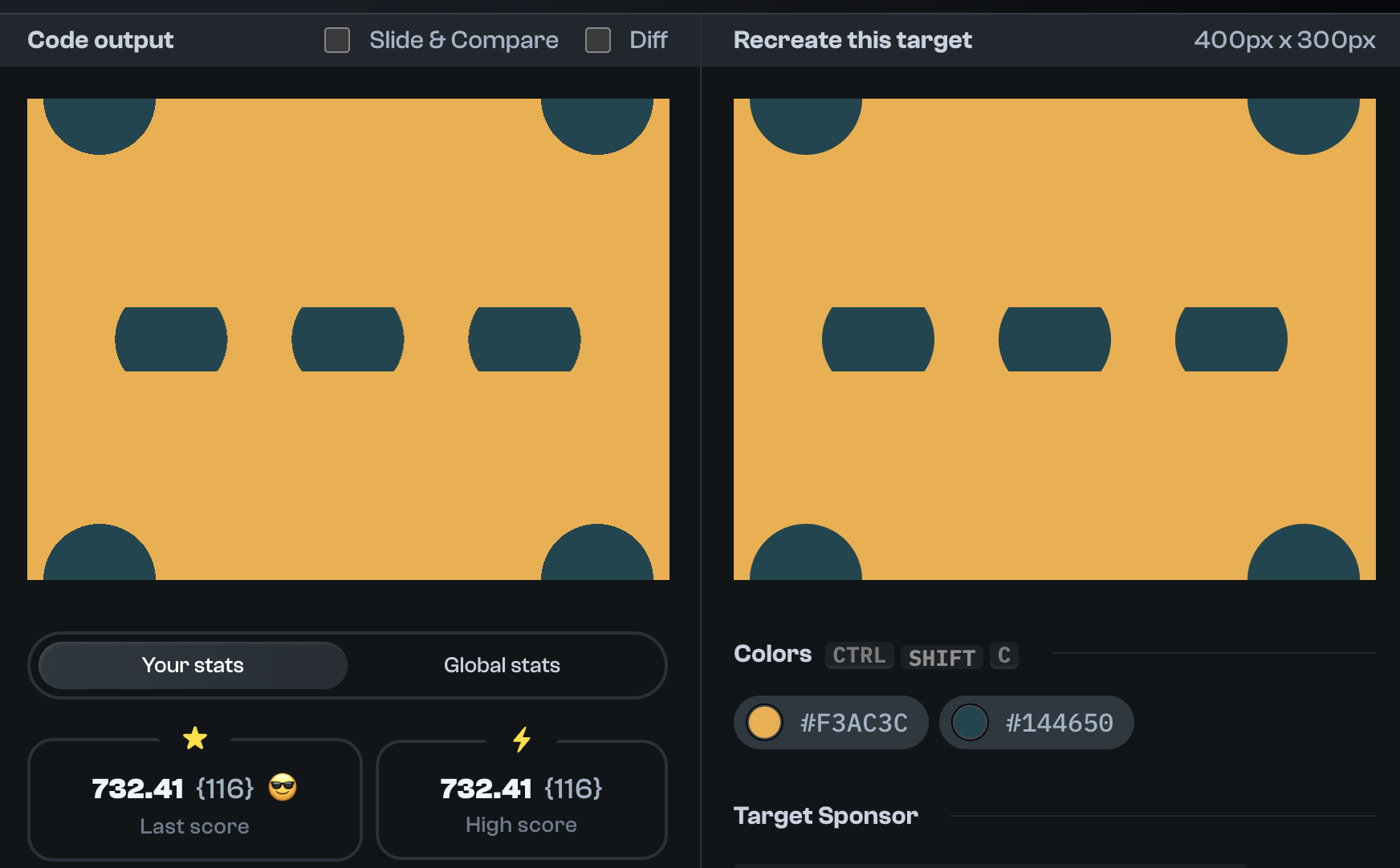 Target 222 comparison