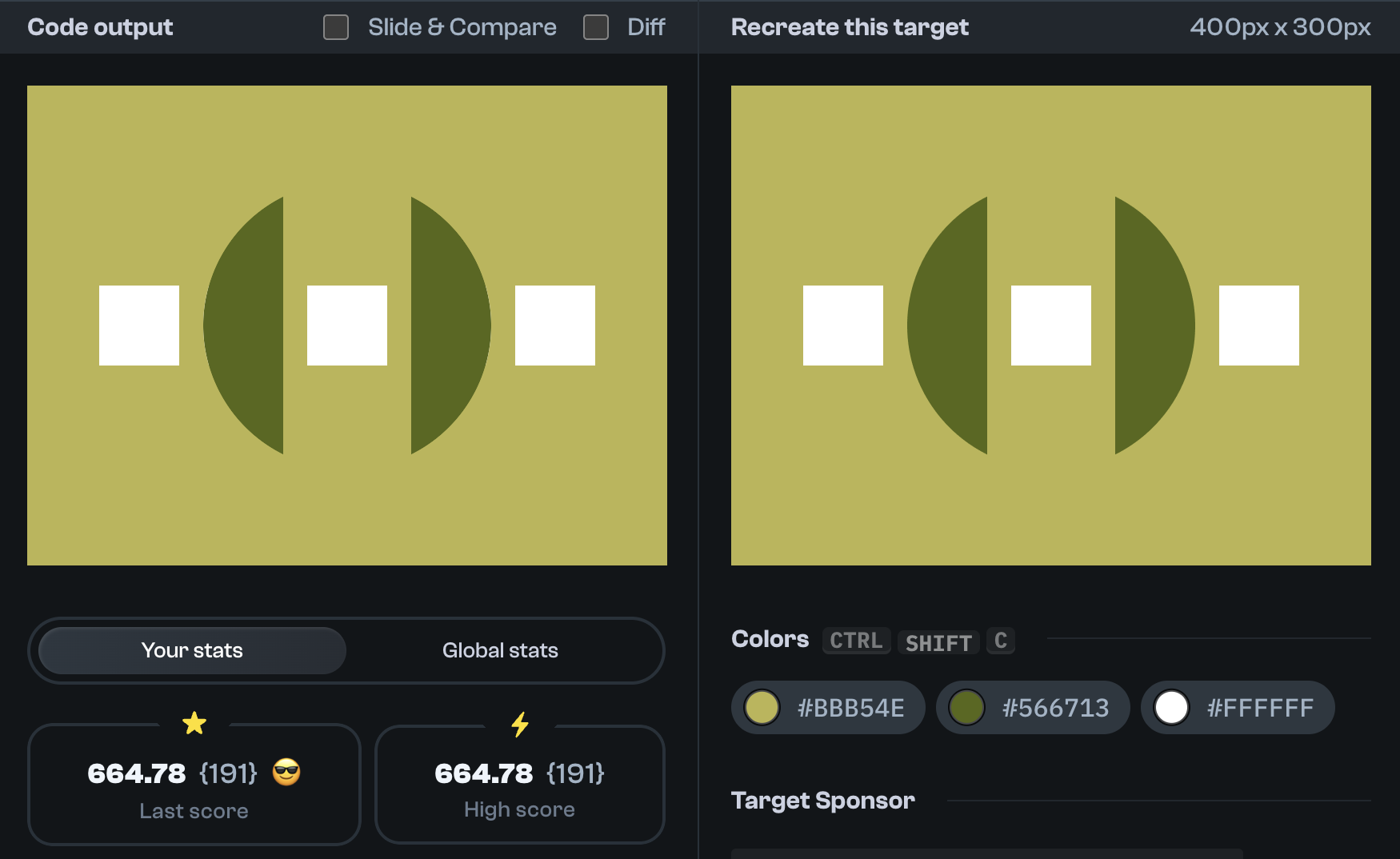 Target 238 comparison