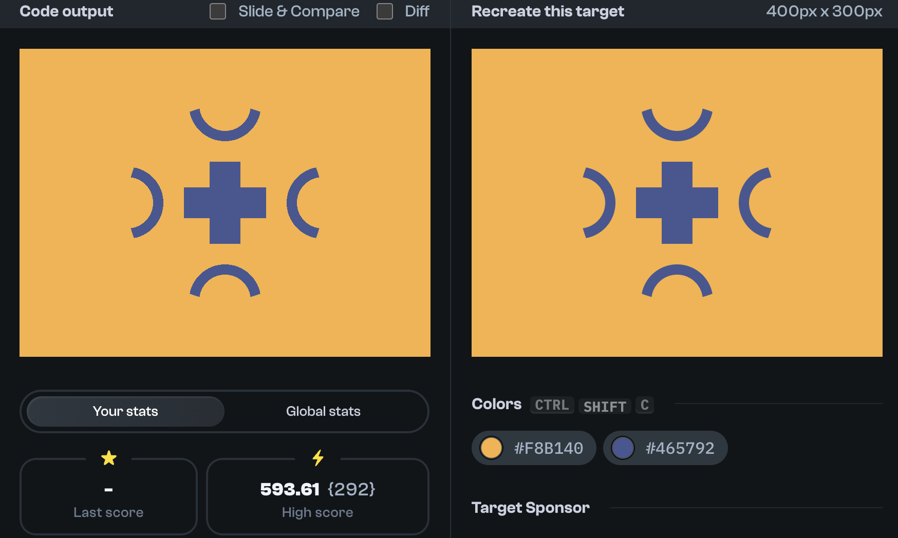 Target 257 comparison