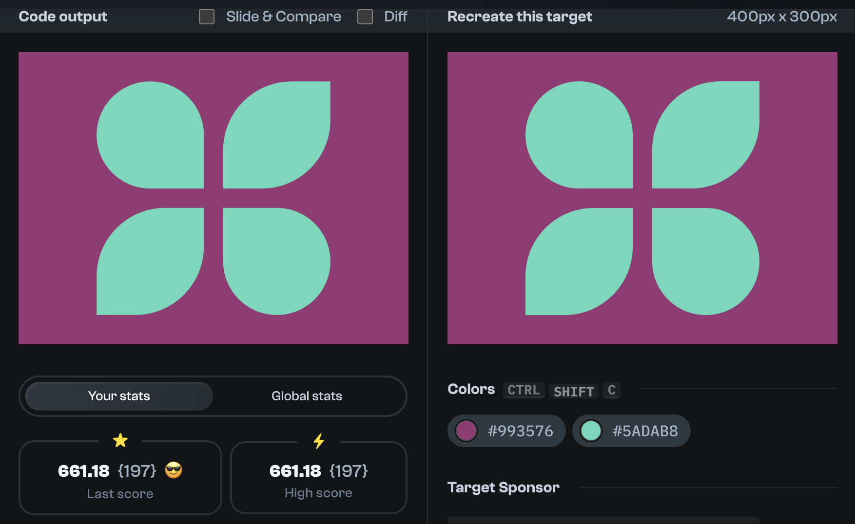 Target 258 comparison