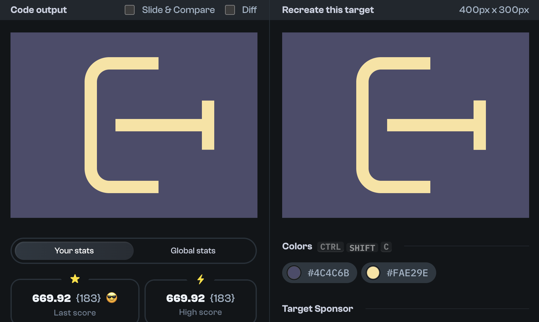 Target 261 comparison