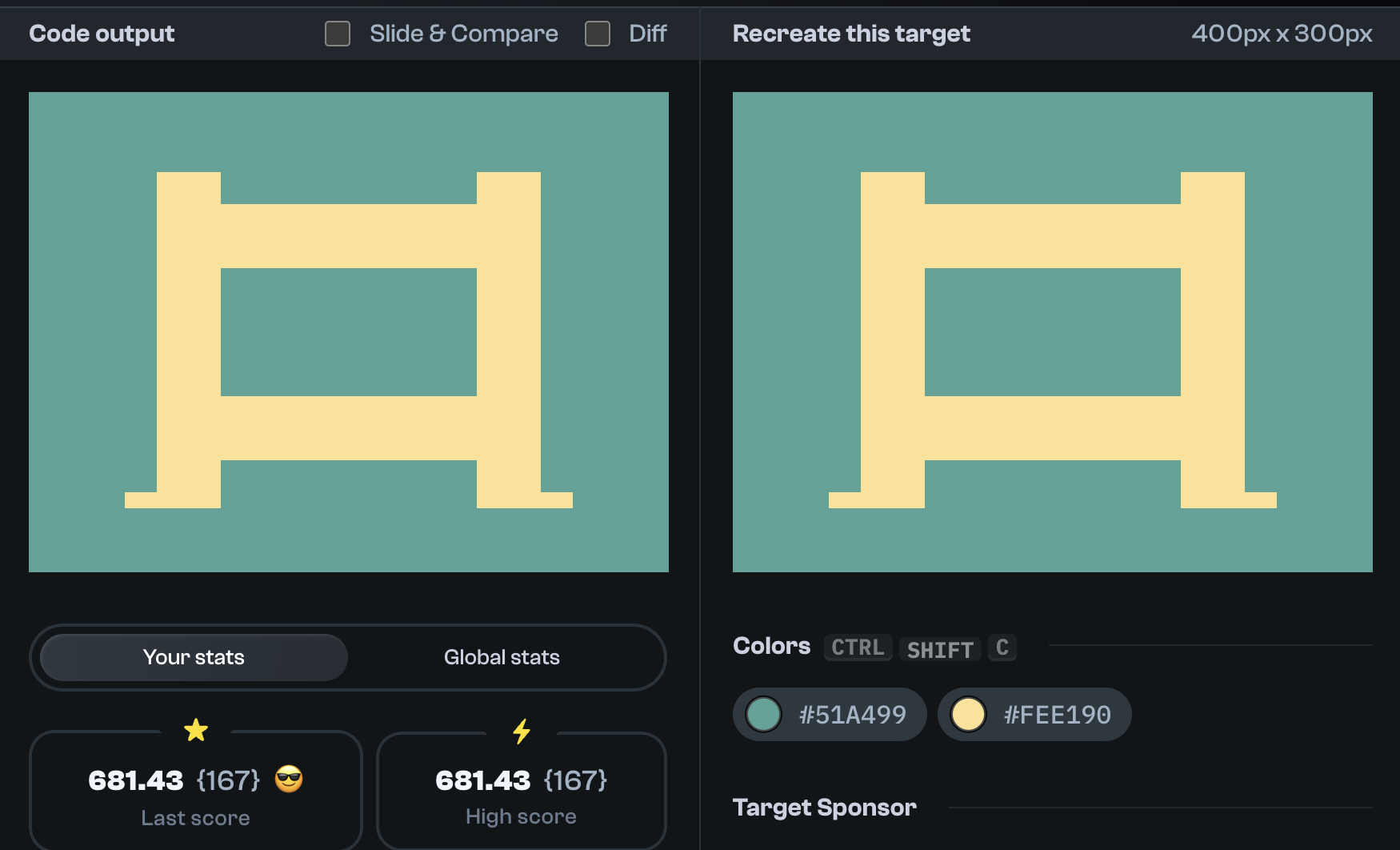 Target 263 comparison
