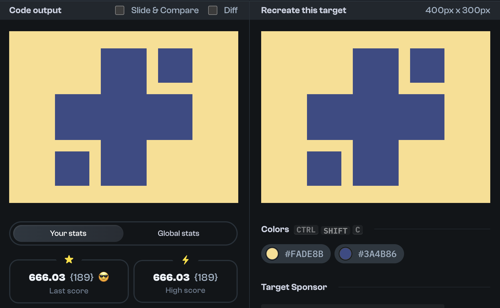 Target 267 comparison