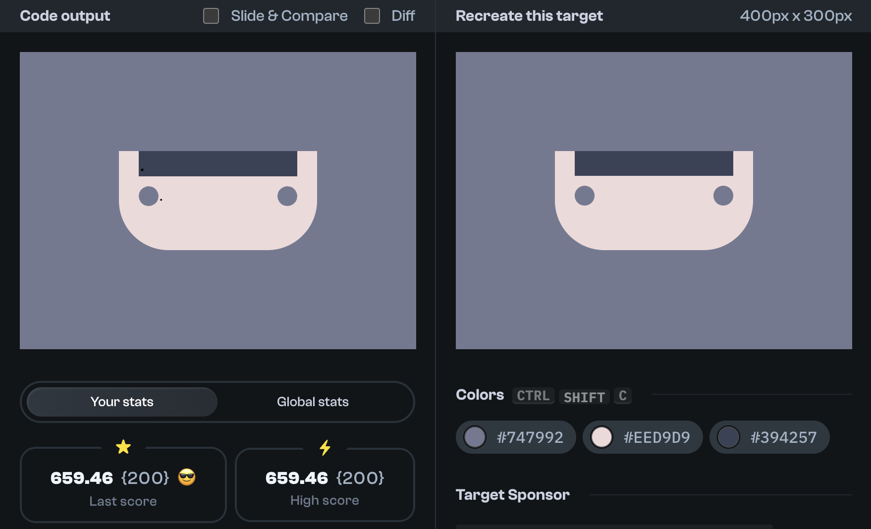 Target 269 comparison
