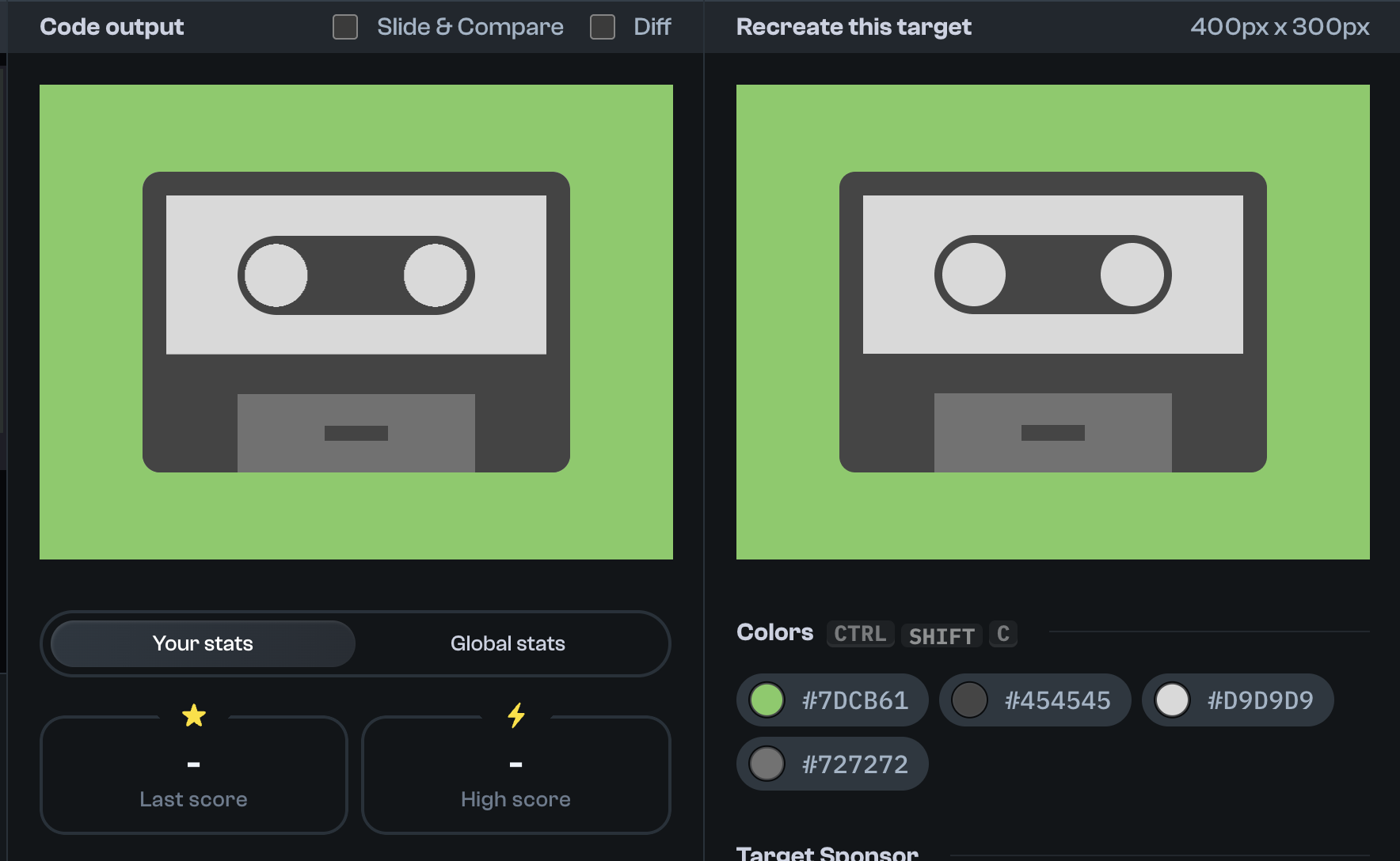 Target 274 comparison