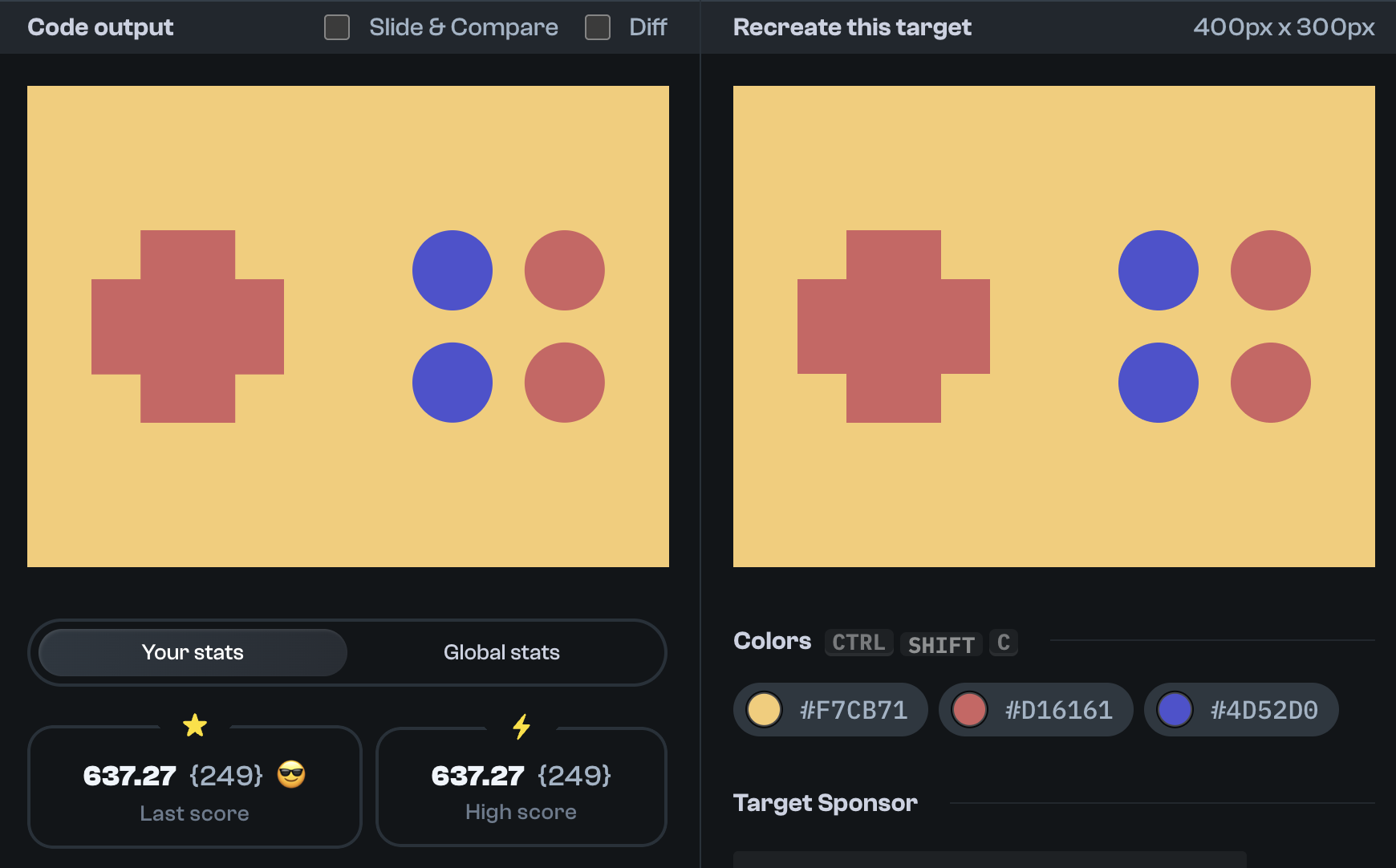 Target 278 comparison