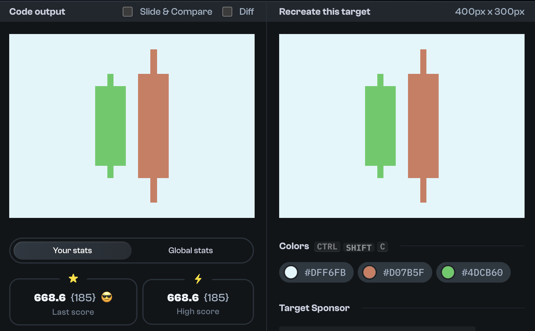 Target 282 comparison