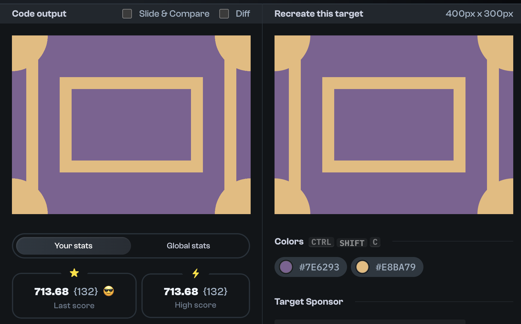 Target 292 comparison