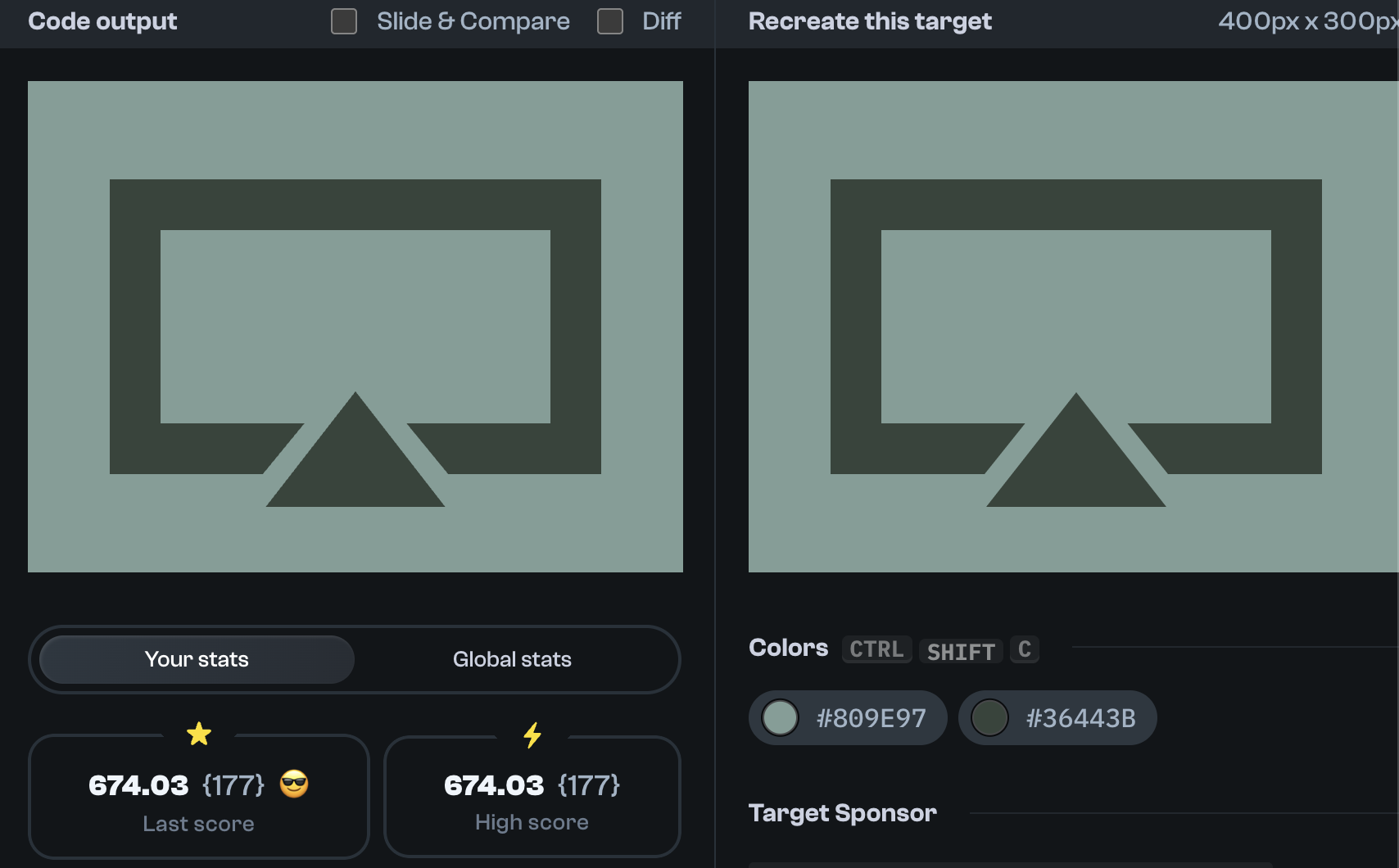 Target 298 comparison